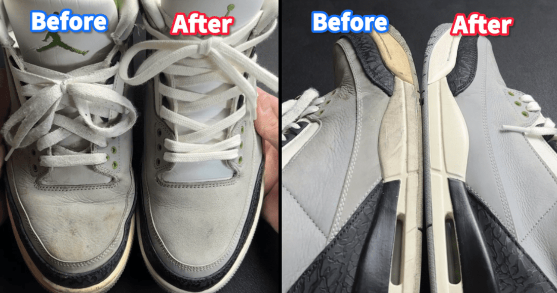 AJ3の洗い方|黄ばみ除去やデリケートな皮革のお手入れでより良い仕上がりに - KicksWrap®︎