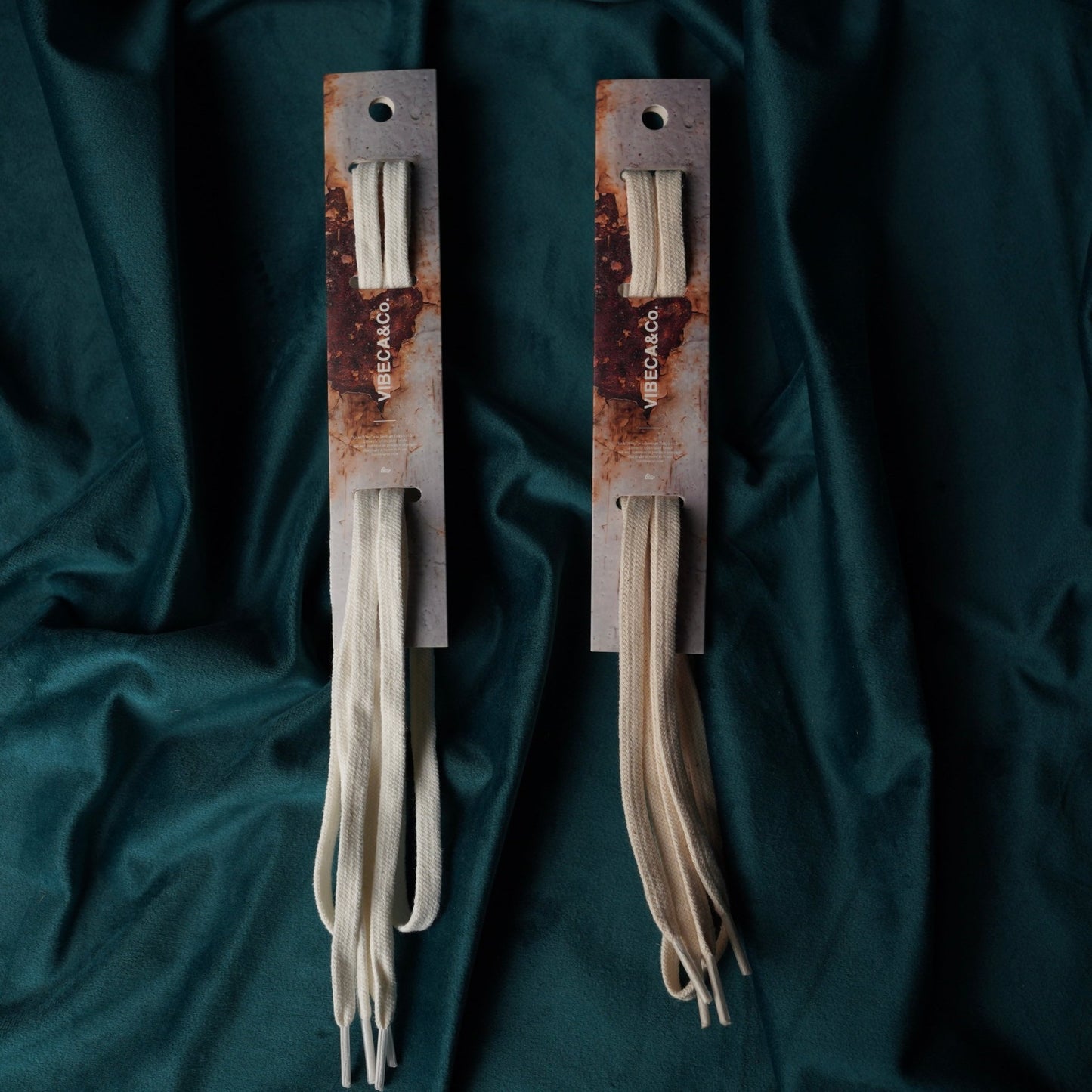 VIBECA&Co. x KicksWrap Classic Cotton Shoelaces “Golden Straw” - KicksWrap®︎