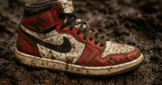 スニーカーの落ちない泥汚れは専用洗剤でクリーニング｜落とし方を具体的に解説 - KicksWrap®︎