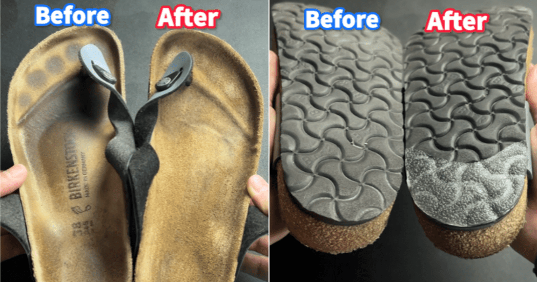 コルクサンダルの洗い方｜フットベッドの黒ずみ・足跡汚れを落とす方法 - KicksWrap®︎ (キックスラップ)