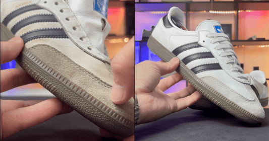 サンバの洗い方｜汚れやすい白の革やつま先のクリーニングとお手入れのやり方 - KicksWrap®︎