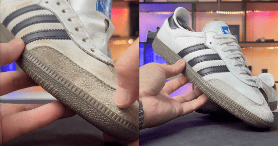 サンバの洗い方｜汚れやすい白の革やつま先のクリーニングとお手入れのやり方 - KicksWrap®︎ (キックスラップ)