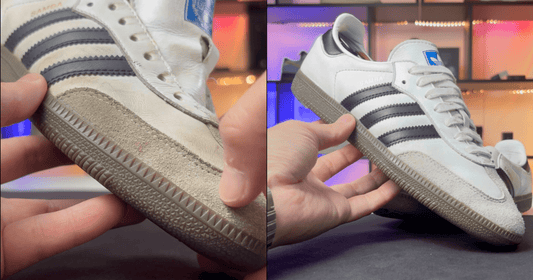 サンバの洗い方｜汚れやすい白の革やつま先のクリーニングとお手入れのやり方 - KicksWrap®︎ (キックスラップ)