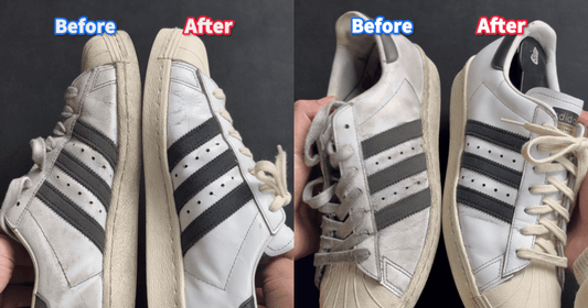 スーパースターの洗い方｜正しいクリーニングで白皮革の輝きを取り戻そう - KicksWrap®︎