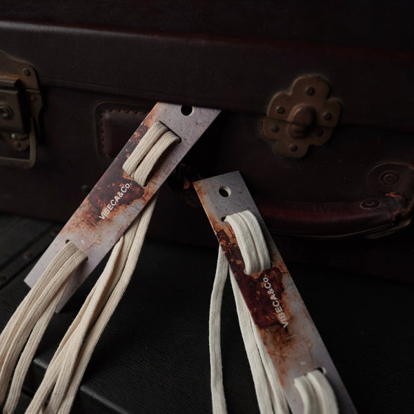 VIBECA&Co. x KicksWrap Classic Cotton Shoelaces “Golden Straw”