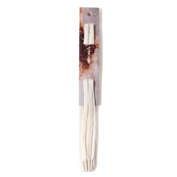 VIBECA&Co. x KicksWrap Classic Cotton Shoelaces “Old Lace”