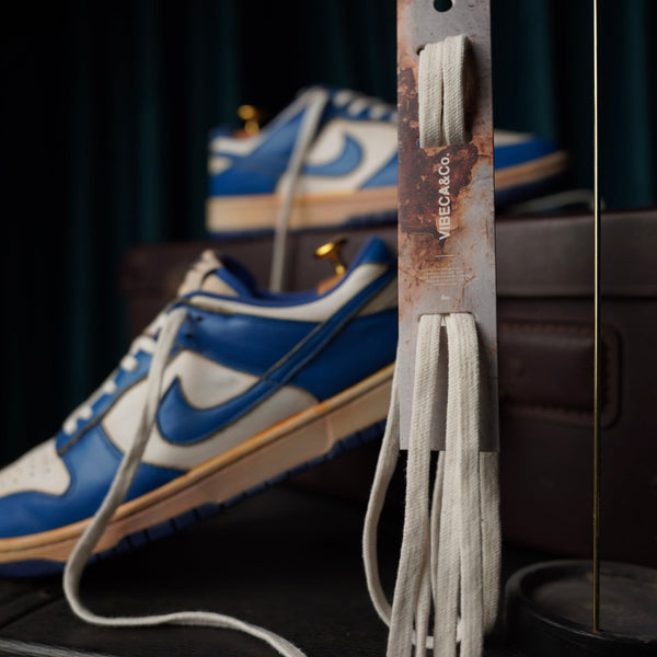 VIBECA&Co. x KicksWrap Classic Cotton Shoelaces “Old Lace”